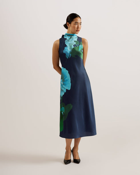 TIMAVA-Dresses-Cowl Neck Midi Slip Dress- Ted Baker Romania